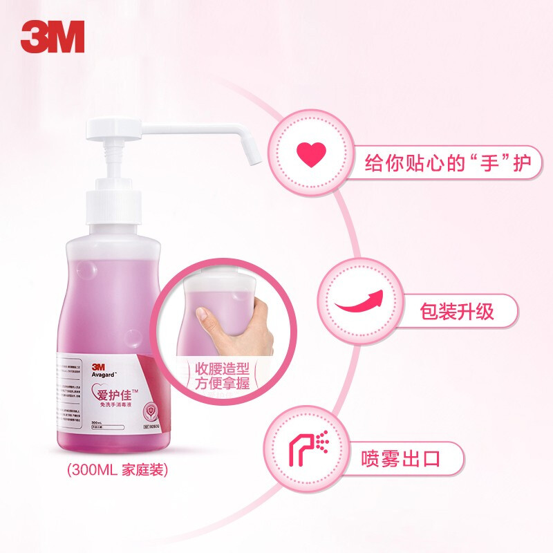3M愛(ài)護(hù)佳9250P免洗手消毒液500ml(噴霧泵)圖片3 3M愛(ài)護(hù)佳9250P免洗手消毒液500ml(噴霧泵)圖片3