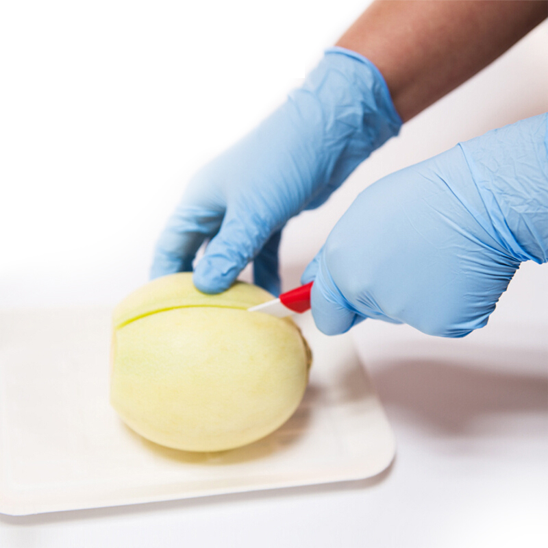 麥迪康1136B藍(lán)色無粉加強(qiáng)型一次性丁腈手套S圖片3