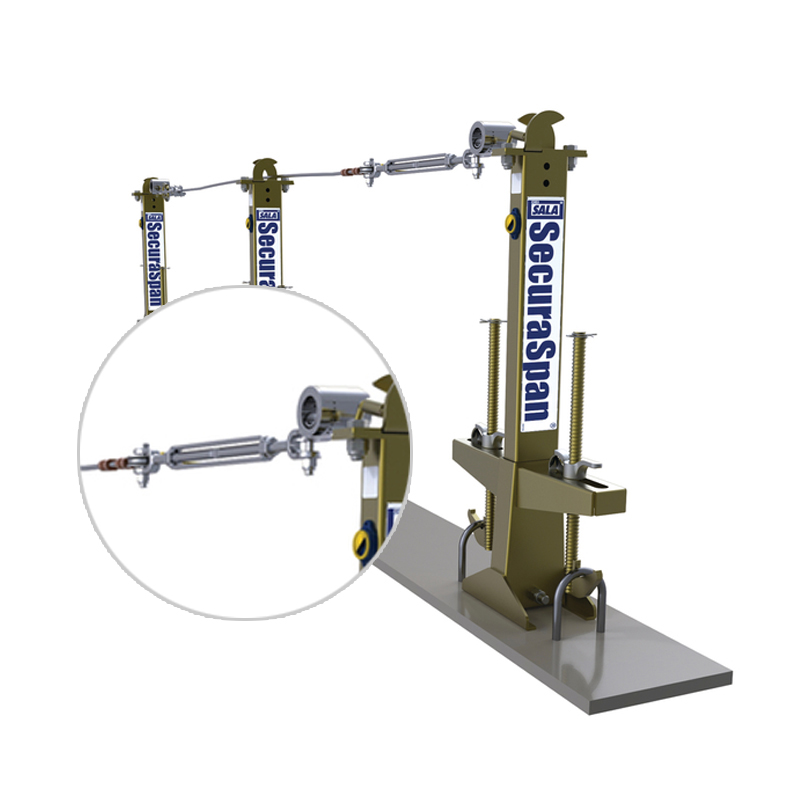 3M7400360DBI-SALA SecuraSpan環形鋼筋水平救生索系統圖片2