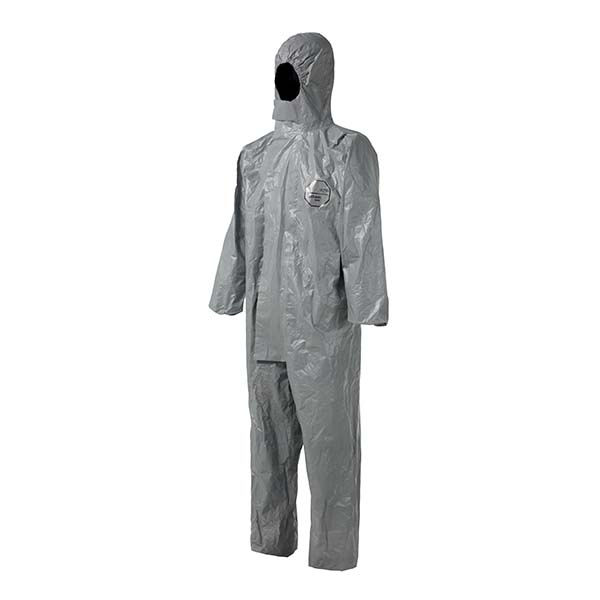 杜邦Tychem6000 TF198T GY防化服帶帽連體化學防護服圖片1