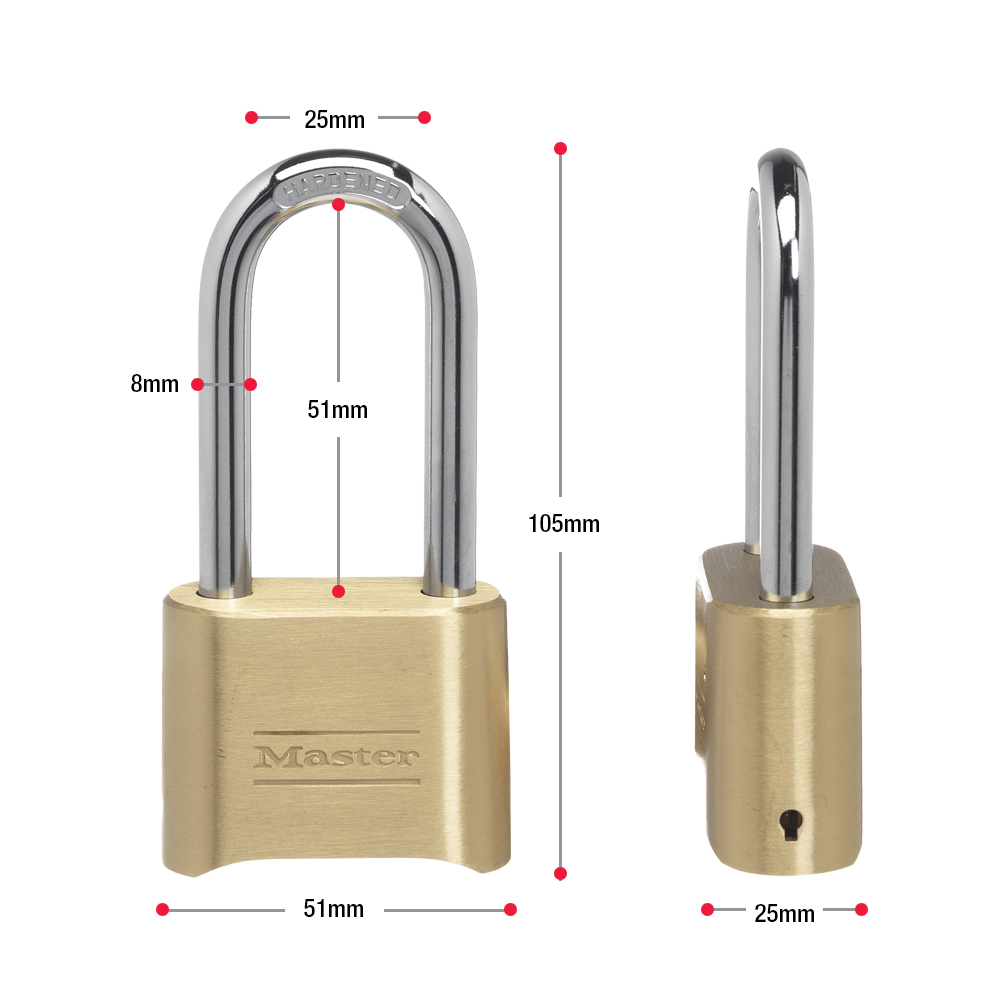 瑪斯特175MCNDLH高安全性密碼掛鎖圖片3