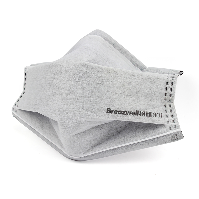 松研801平面擴腔式活性炭防護口罩圖片1