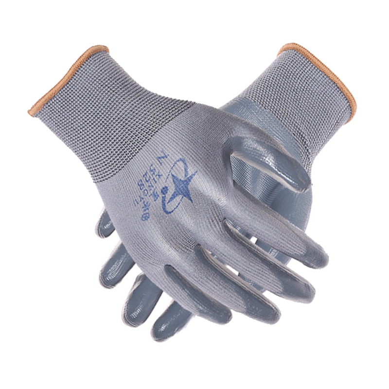 星宇N528尼龍丁腈勞保手套圖片1 星宇N528尼龍丁腈勞保手套圖片1