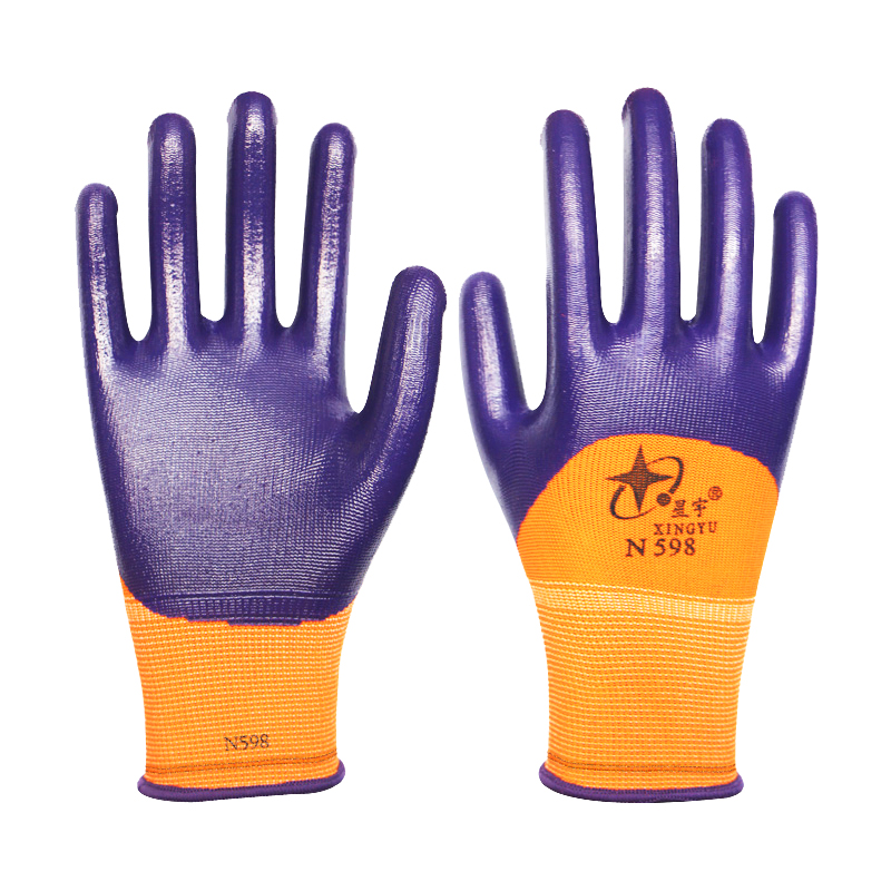星宇N598尼龍丁腈半浸勞保手套圖片4 星宇N598尼龍丁腈半浸勞保手套圖片4