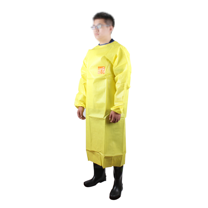 微護佳3000黃色YE30-W-99-214-00帶袖防化圍裙圖片1 微護佳3000黃色YE30-W-99-214-00帶袖防化圍裙圖片1