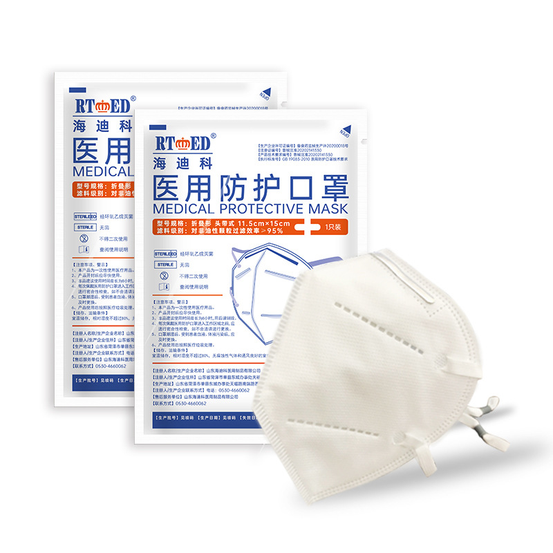 海迪科一次性醫(yī)用防護(hù)口罩圖片2