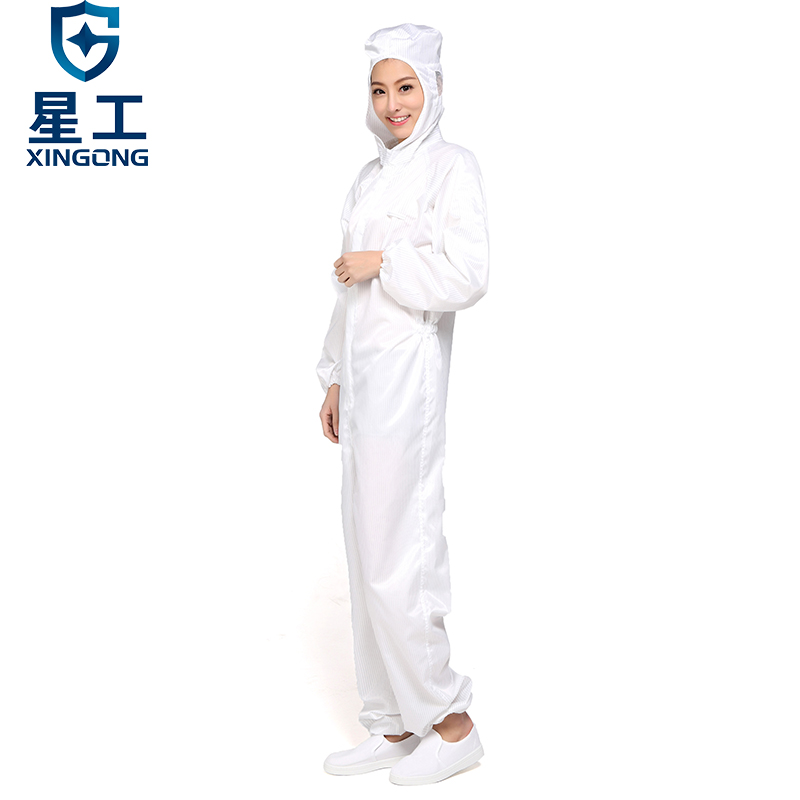 星工XGJ-1連體帶帽無塵防靜電服圖片1 星工XGJ-1連體帶帽無塵防靜電服圖片1