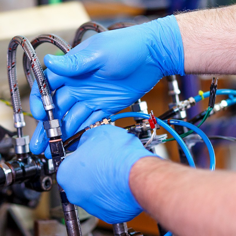 愛馬斯APFNCHD46100藍色一次性丁腈手套大號圖片4 愛馬斯APFNCHD46100藍色一次性丁腈手套大號圖片4