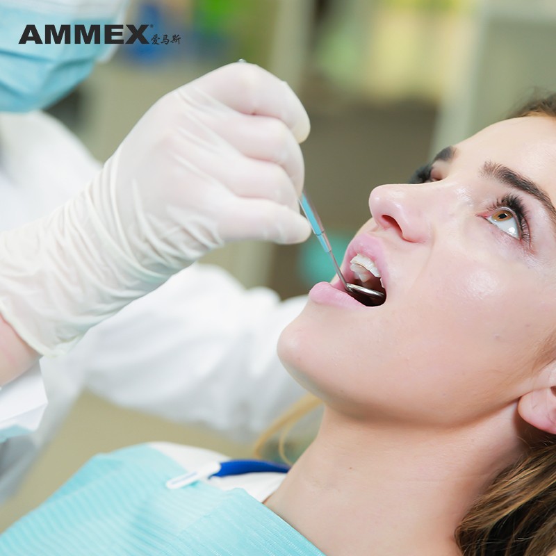 愛(ài)馬斯TLFVMD40100一次性乳膠醫(yī)用手套圖片3