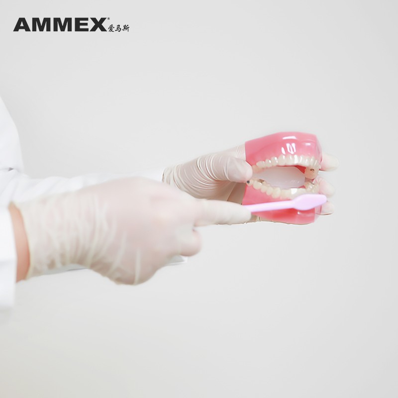 愛馬斯TLFVMD42100一次性乳膠醫用手套圖片1