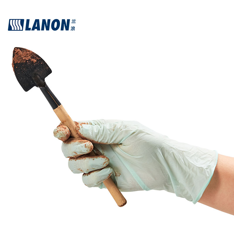 LANON蘭浪WD51加厚一次性乳膠手套圖片3