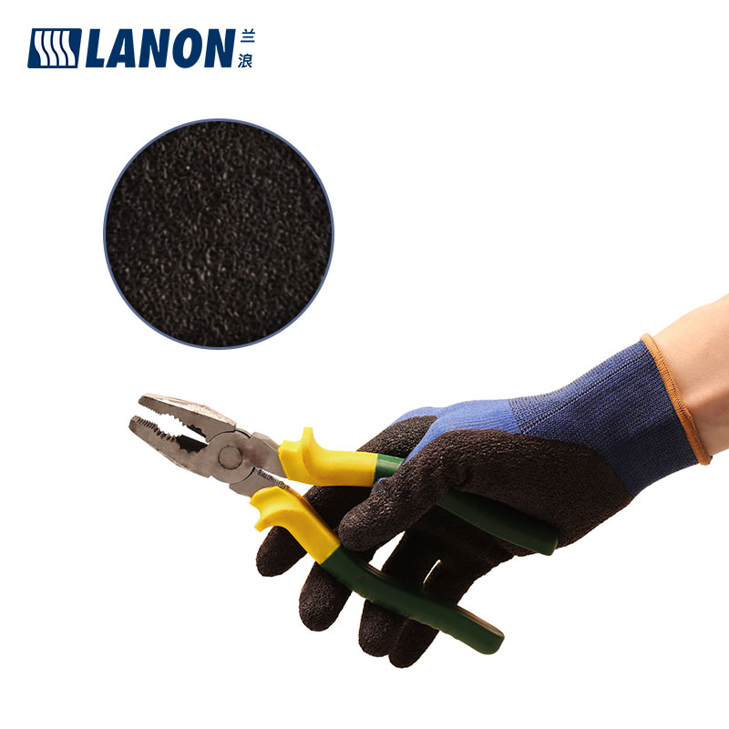 LANON蘭浪H200橡膠涂掌勞保手套圖片2 LANON蘭浪H200橡膠涂掌勞保手套圖片2