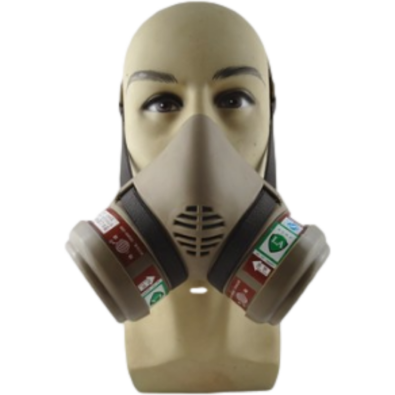 地球2588-4橡膠半面具防毒面具圖片1 地球2588-4橡膠半面具防毒面具圖片1