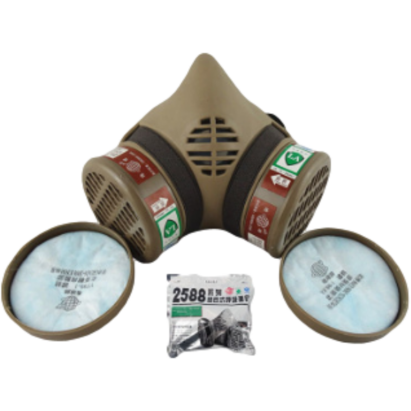 地球2588-4橡膠半面具防毒面具圖片4 地球2588-4橡膠半面具防毒面具圖片4