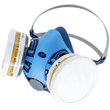 高瑪GM-0503E自吸過濾式雙濾盒半面罩防毒面具圖片1