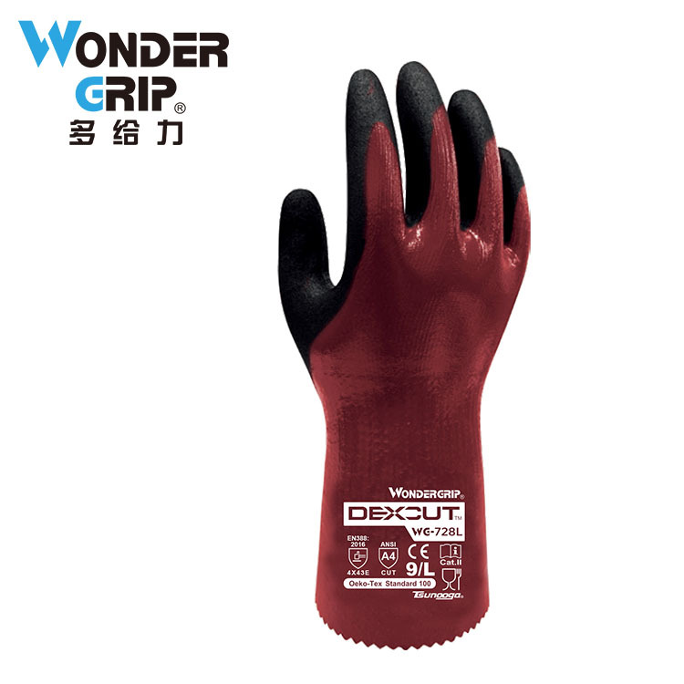 多給力WG-728L長(zhǎng)筒全浸防油防割手套圖片2