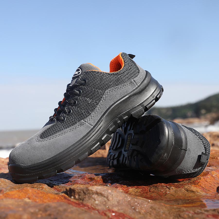 羿科60725106鋼頭鋼板防靜電灰色低幫安全鞋圖片4 羿科60725106鋼頭鋼板防靜電灰色低幫安全鞋圖片4