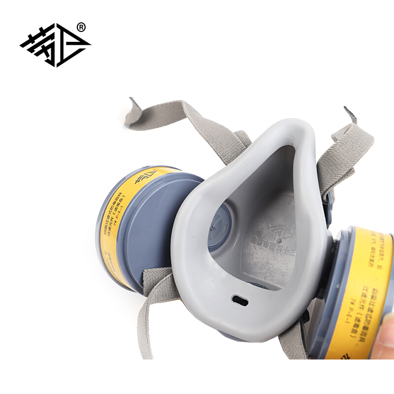 勞衛101A-7雙濾盒半面罩防毒面具圖片2
