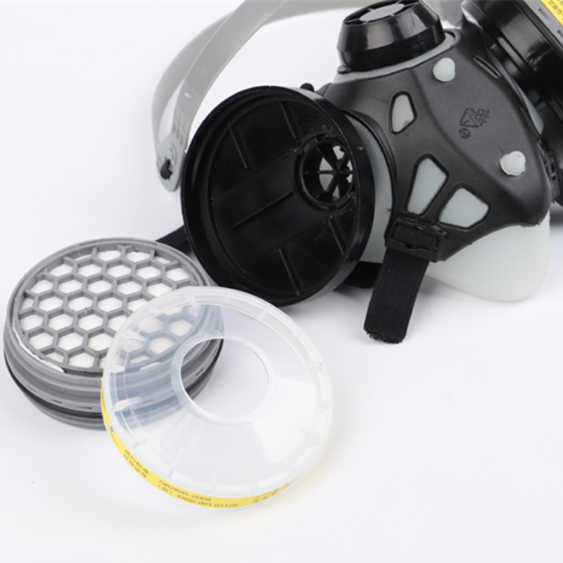 勞衛(wèi)101D-7雙濾盒半面罩防毒面具圖片4 勞衛(wèi)101D-7雙濾盒半面罩防毒面具圖片4