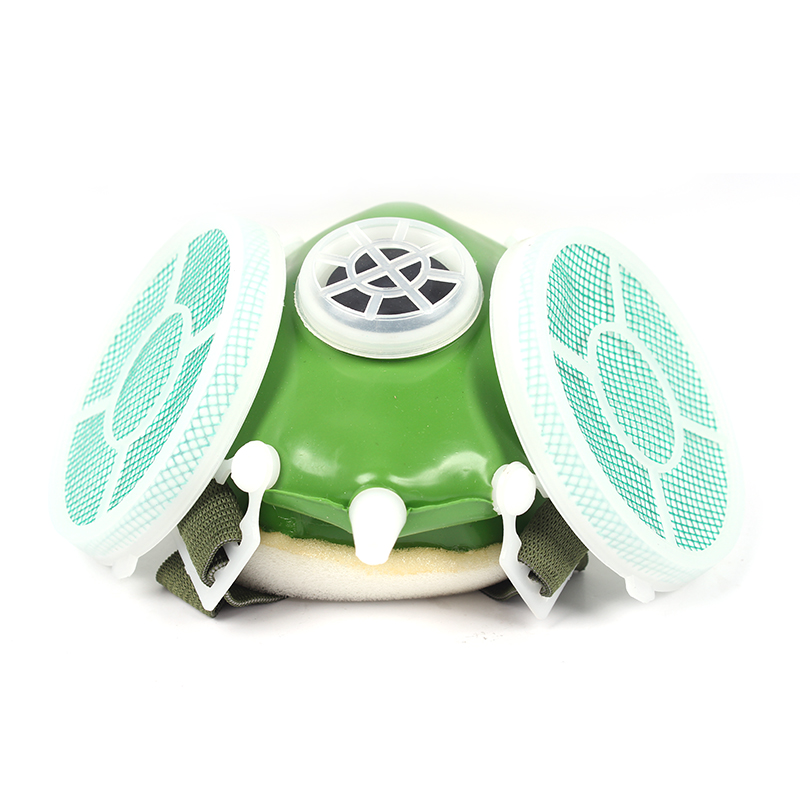 勞衛301-1雙濾盒半面罩防塵面具圖片1