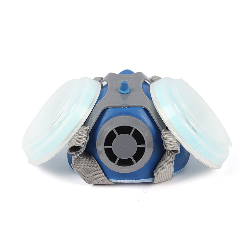 勞衛(wèi)302雙濾盒半面罩防塵面具圖片3