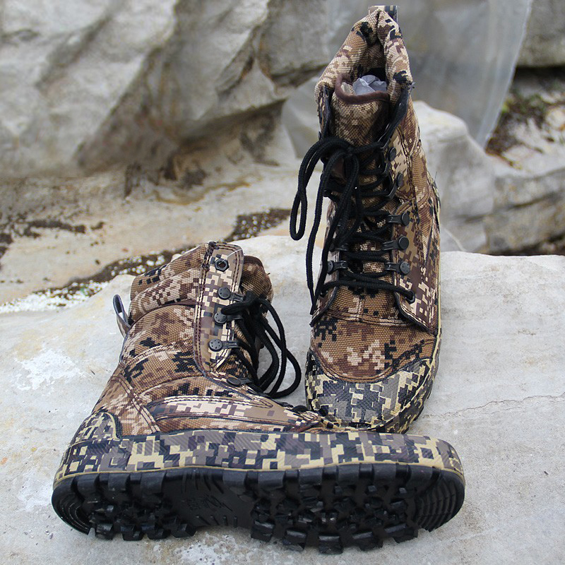 3537超高腰迷彩鞋高幫耐磨一體鞋舌防風防沙勞保鞋圖片2 3537超高腰迷彩鞋高幫耐磨一體鞋舌防風防沙勞保鞋圖片2