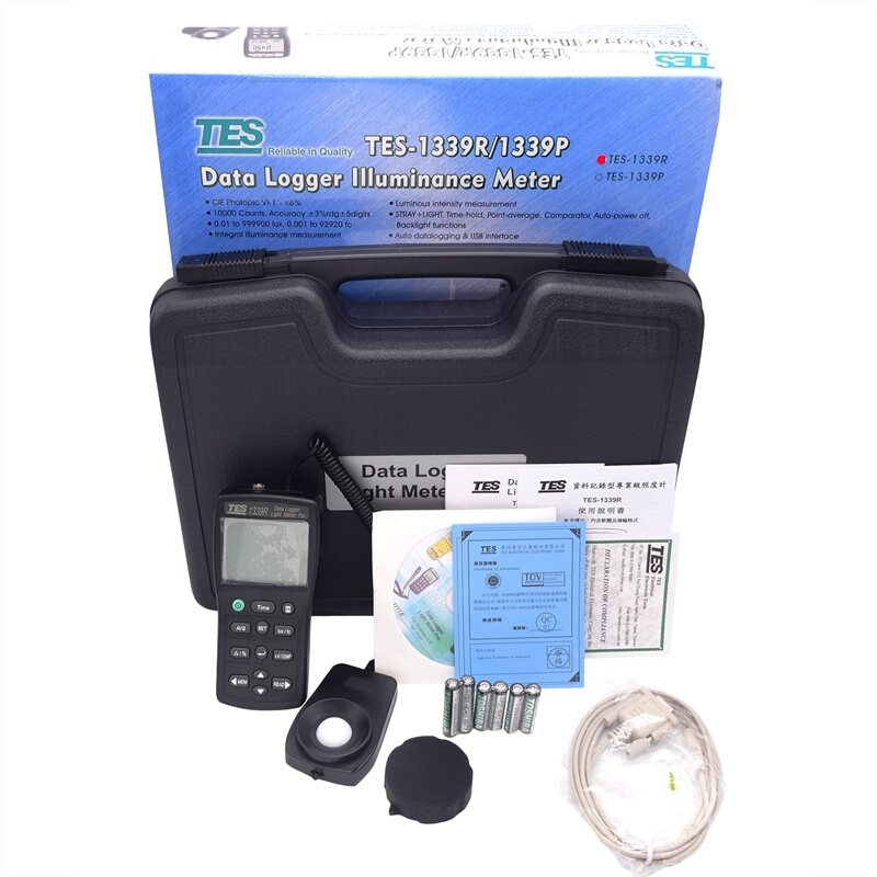臺(tái)灣泰仕TES-1339R專業(yè)級(jí)照度計(jì)圖片4