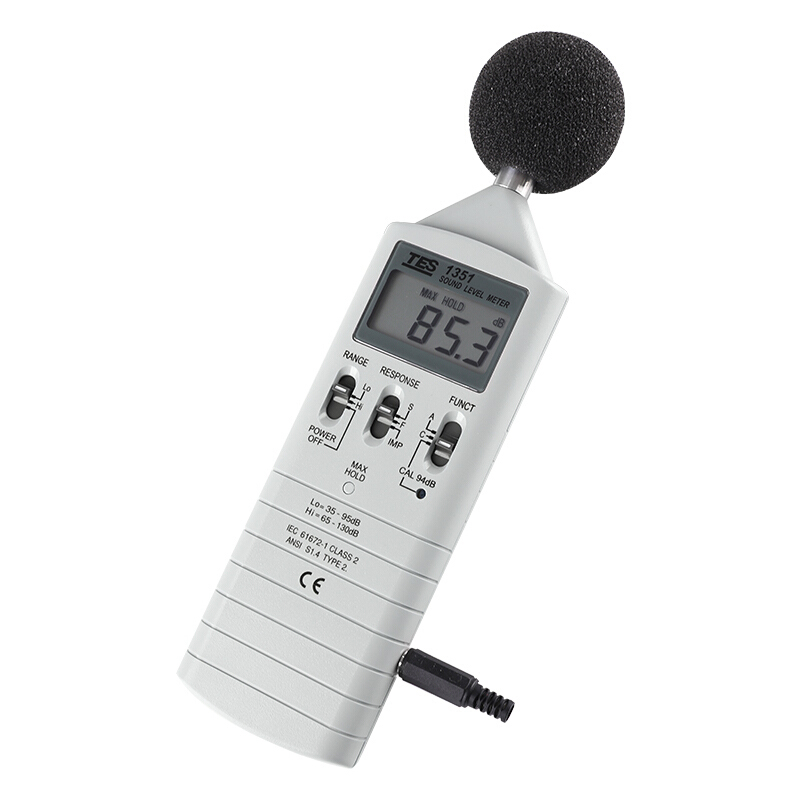 臺灣泰仕TES-1351數(shù)字式聲級計(jì)噪音計(jì)圖片1
