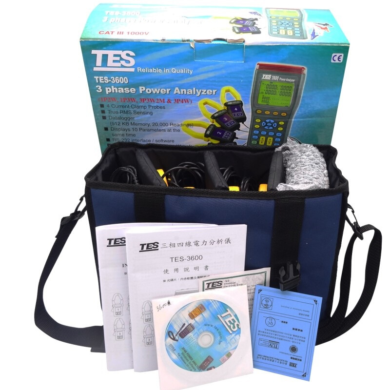 臺灣泰仕TES-3600三相電力分析儀圖片4