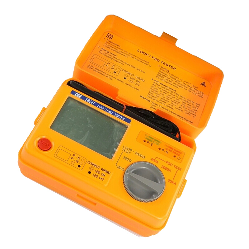 臺灣泰仕TES-1800A回路阻抗/預期短路電流測試儀圖片4