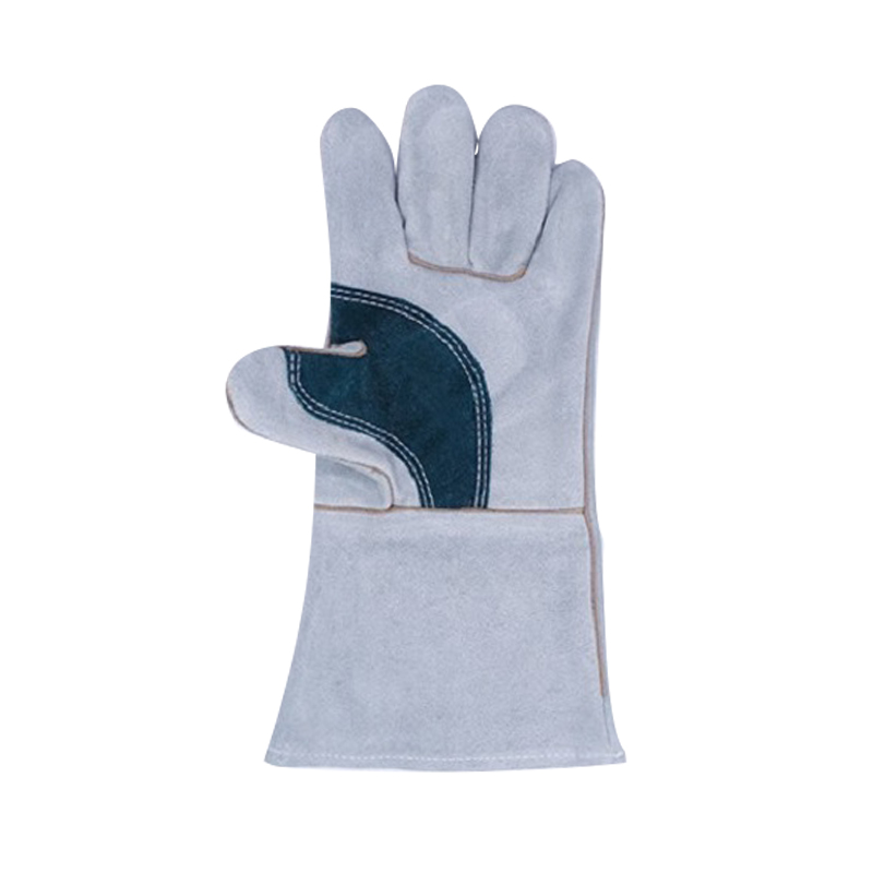 焊獸4154P原色二層拇指加條焊接手套圖片3