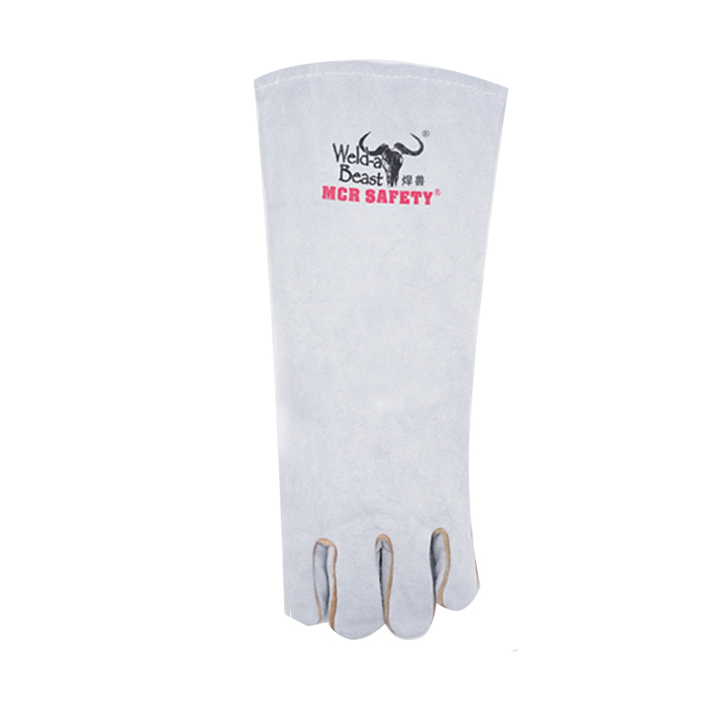 焊獸4150-16二層原色加長電焊手套圖片4