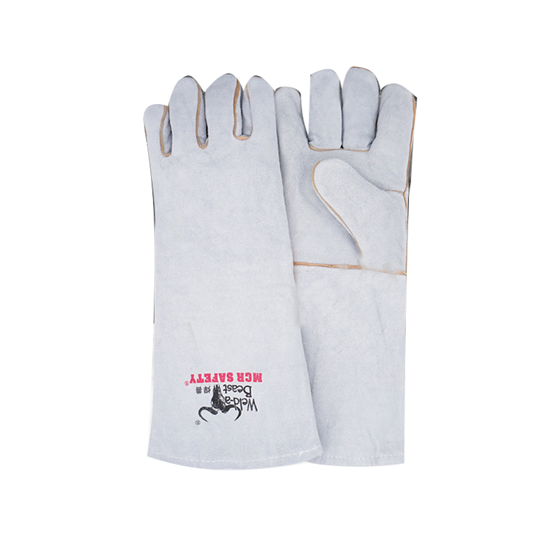 焊獸4150-16二層原色加長電焊手套圖片3