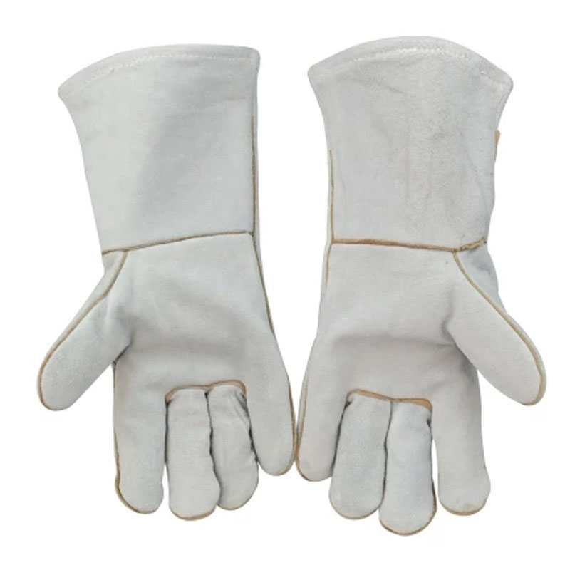 焊獸4150-16二層原色加長電焊手套圖片1