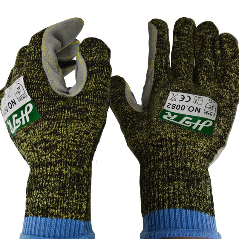 海太爾0082迷彩縫皮防割手套圖片2