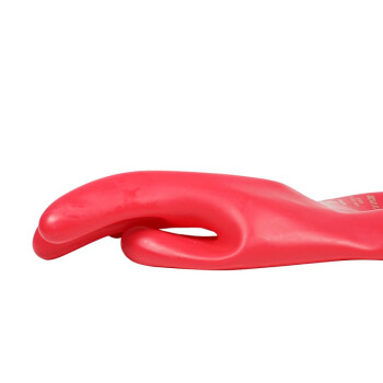 安全牌防觸電乳膠短款00級絕緣手套圖片3