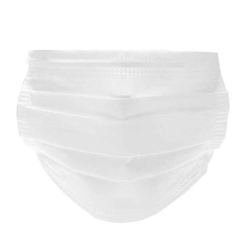 霍盛HMS-DM-01舒適平面口罩白色款大號圖片2