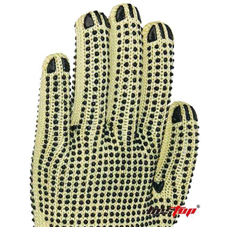 bestop倍護B5033-2芳綸PVC點塑阻燃防割手套圖片3