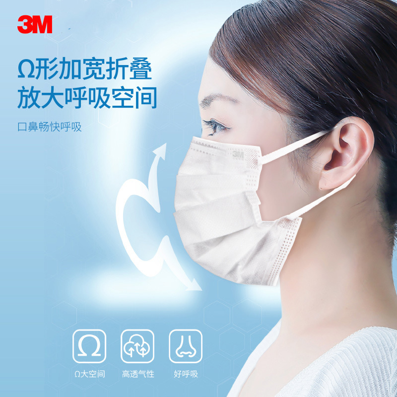 3M7660+耐適康一次性口罩 超小號5只/袋圖片2