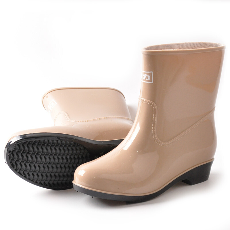 回力523卡其色PVC耐油雨靴圖片1 回力523卡其色PVC耐油雨靴圖片1