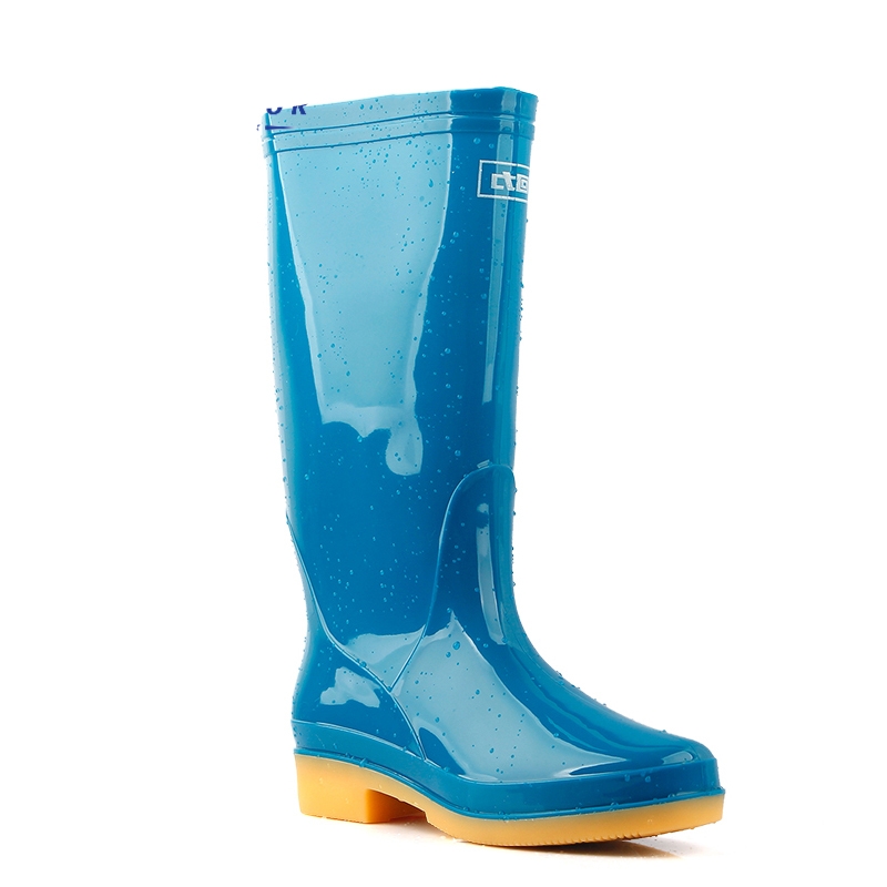 回力813藍色PVC高筒雨靴圖片3
