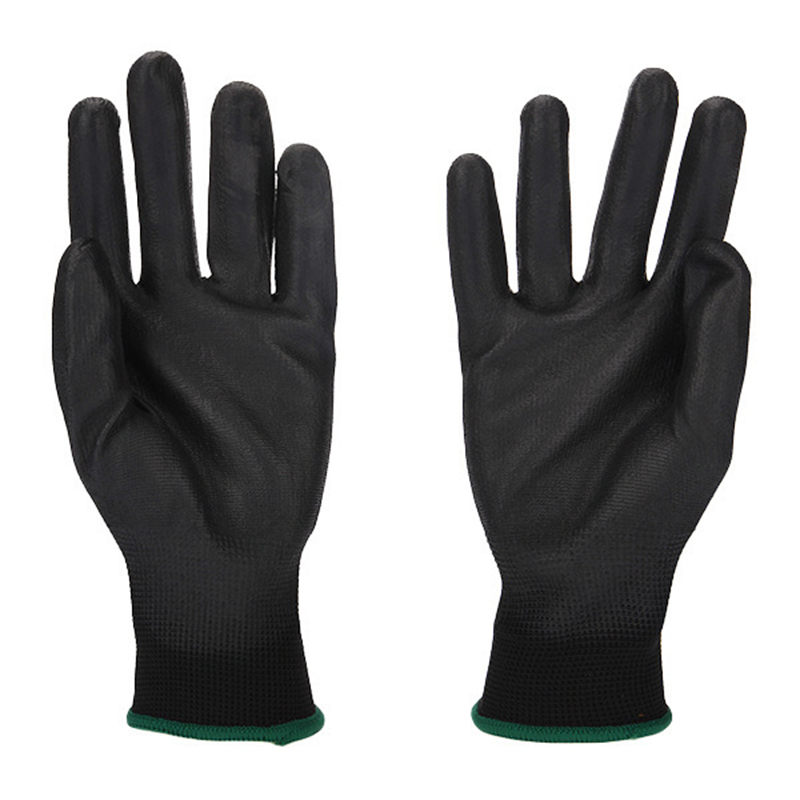 恒輝PE304黑色PU涂掌勞保手套圖片3 恒輝PE304黑色PU涂掌勞保手套圖片3