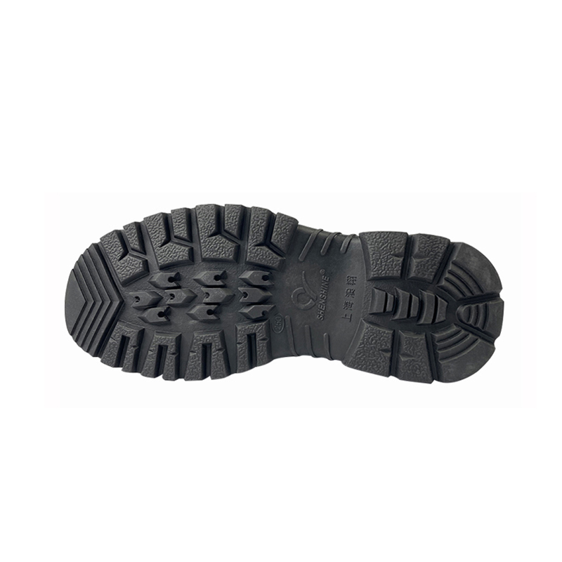 澳翔AX013黑色二層荔枝紋牛皮防砸防刺穿橡膠大底安全鞋圖片4 澳翔AX013黑色二層荔枝紋牛皮防砸防刺穿橡膠大底安全鞋圖片4