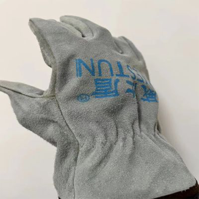 威仕盾G-2067耐磨耐高溫牛二層皮電焊手套圖片3