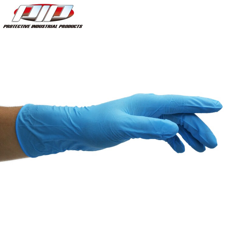 PIP 62-621PF藍色防滑耐磨一次性乳膠手套圖片3