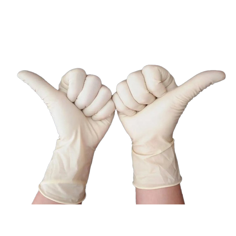 中藍(lán)一次性乳膠檢查手套圖片1