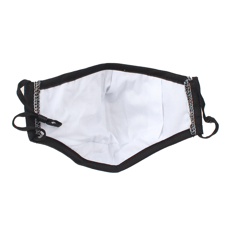 藍星黑色耳戴式成人棉布口罩圖片1