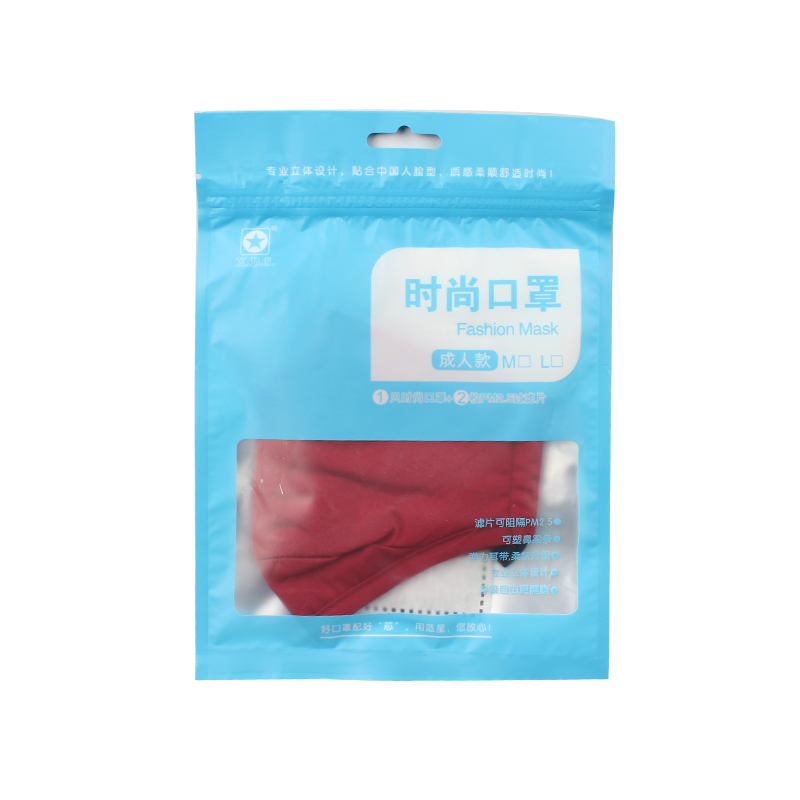 藍星棗紅耳戴式成人棉布口罩圖片4 藍星棗紅耳戴式成人棉布口罩圖片4