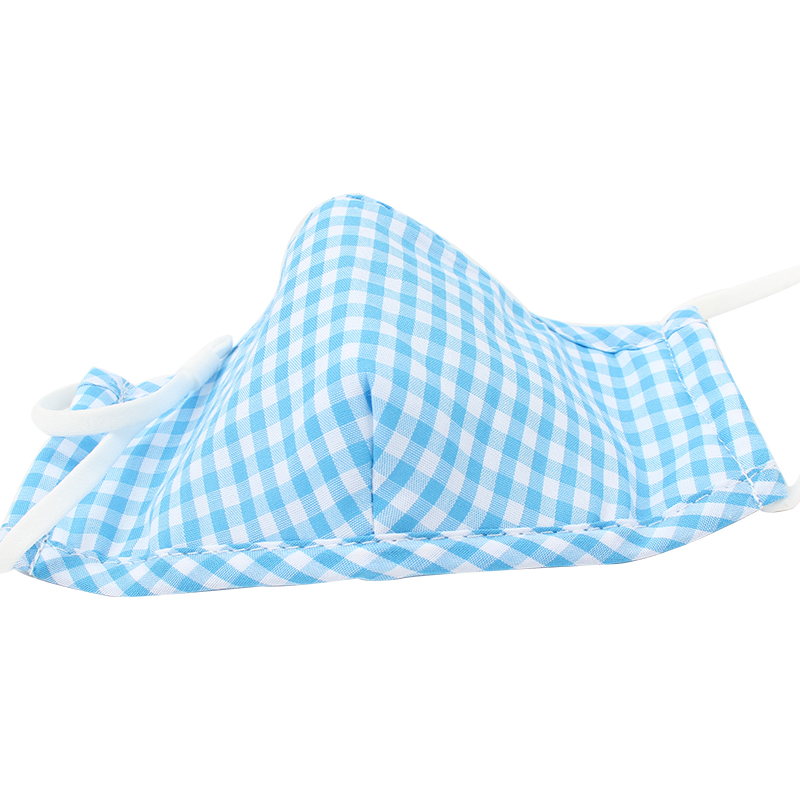 藍星藍格耳戴式兒童棉布口罩圖片3 藍星藍格耳戴式兒童棉布口罩圖片3