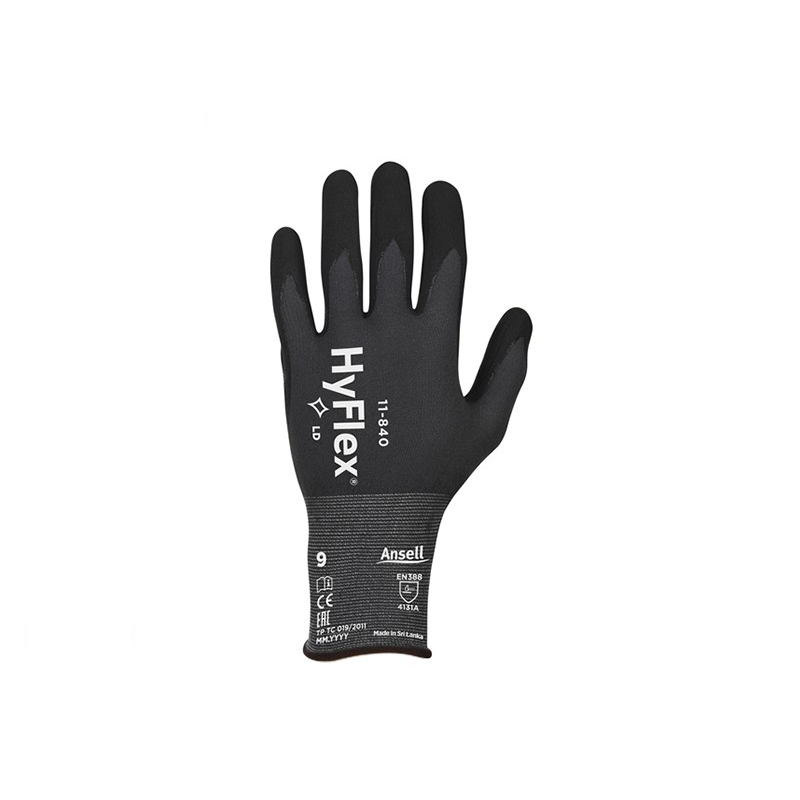 安思爾11-840發泡丁腈涂層耐磨手套圖片3